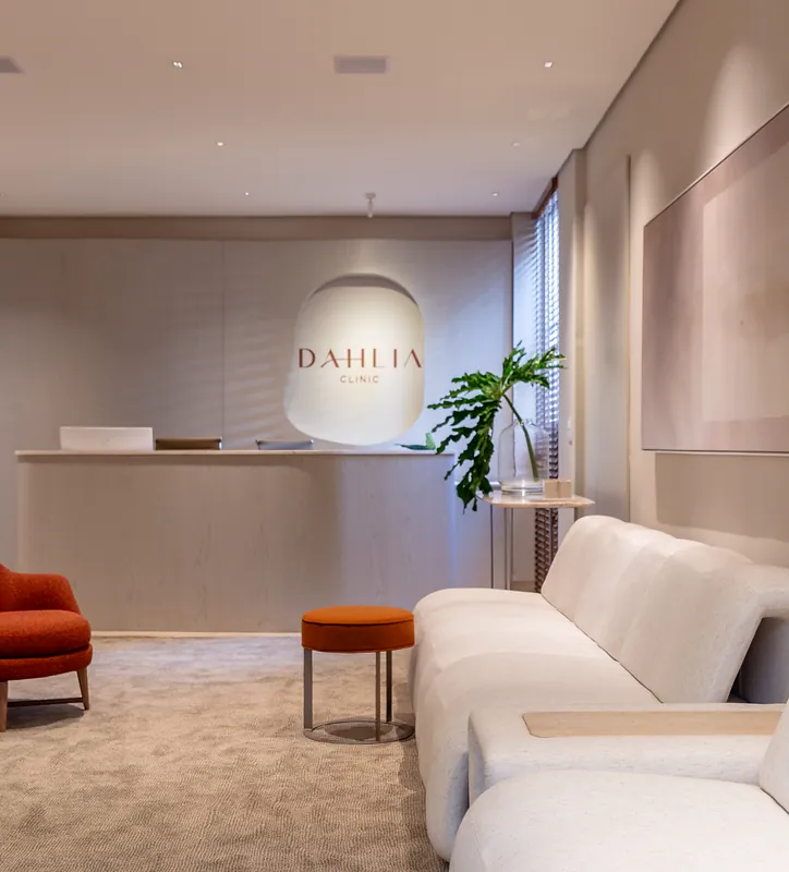 Recepção da Dahlia Medical Clinic